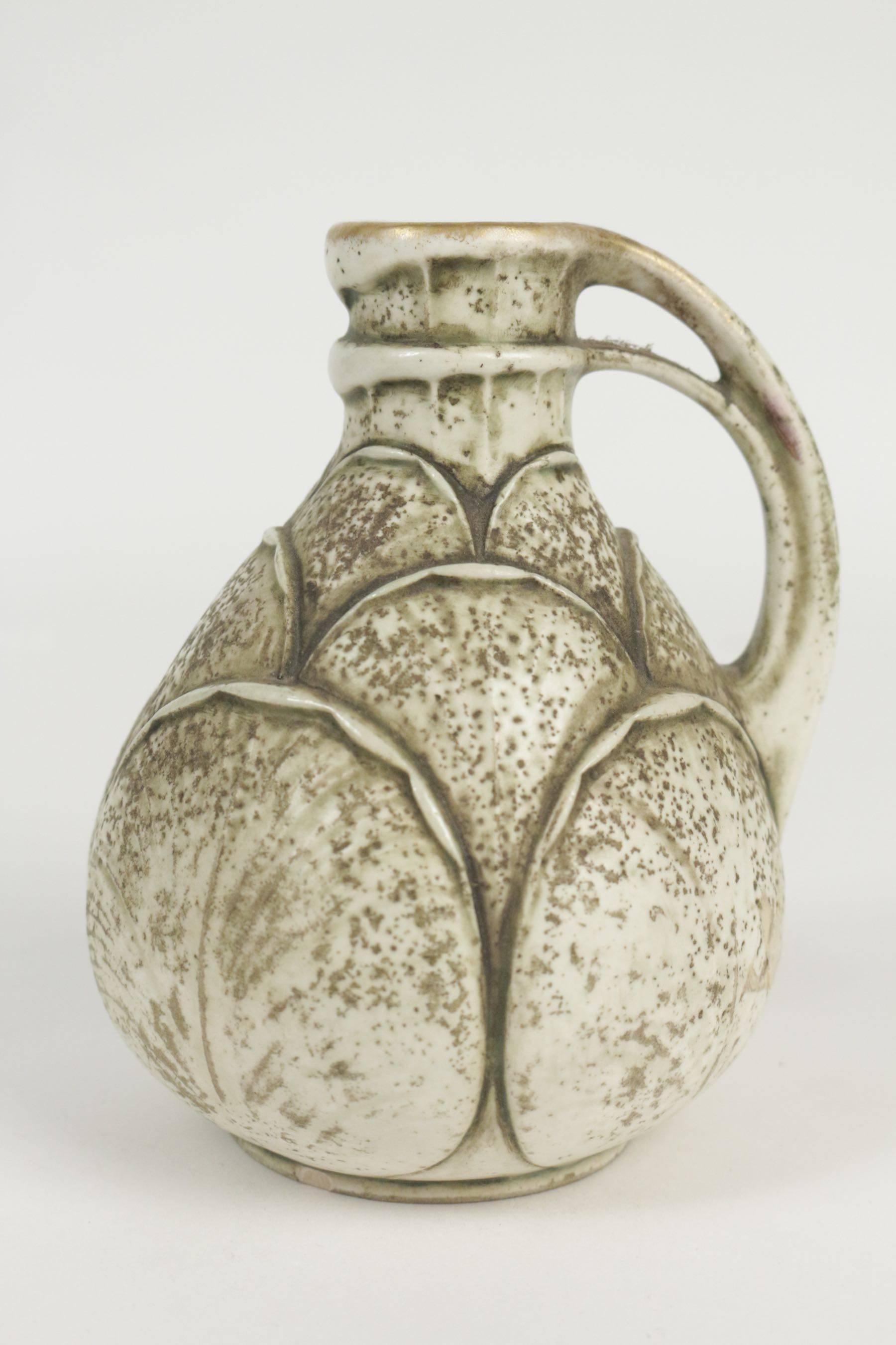 Amphora vase shaped like a cauliflower, Viennese, Austria from the beginning of the 20th century.
 