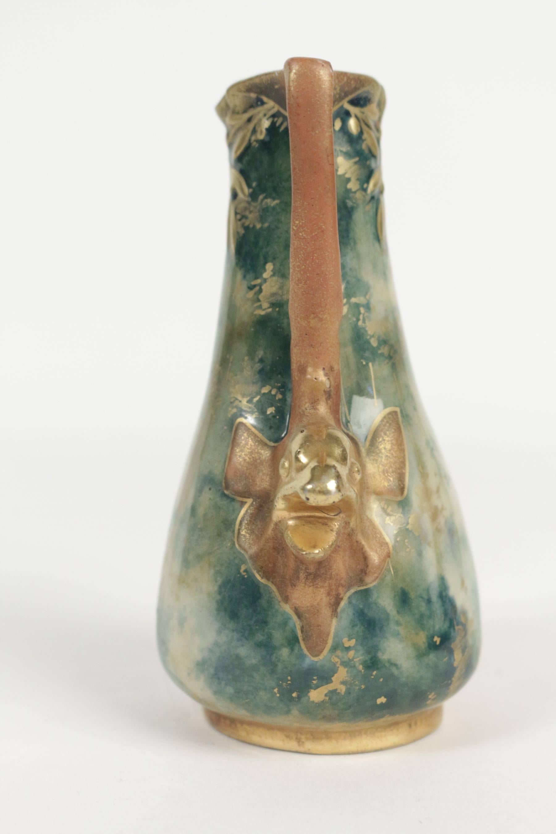 Early 20th Century Amphora Shaped Earthenware Vase, Viennese, Austria, circa 1900