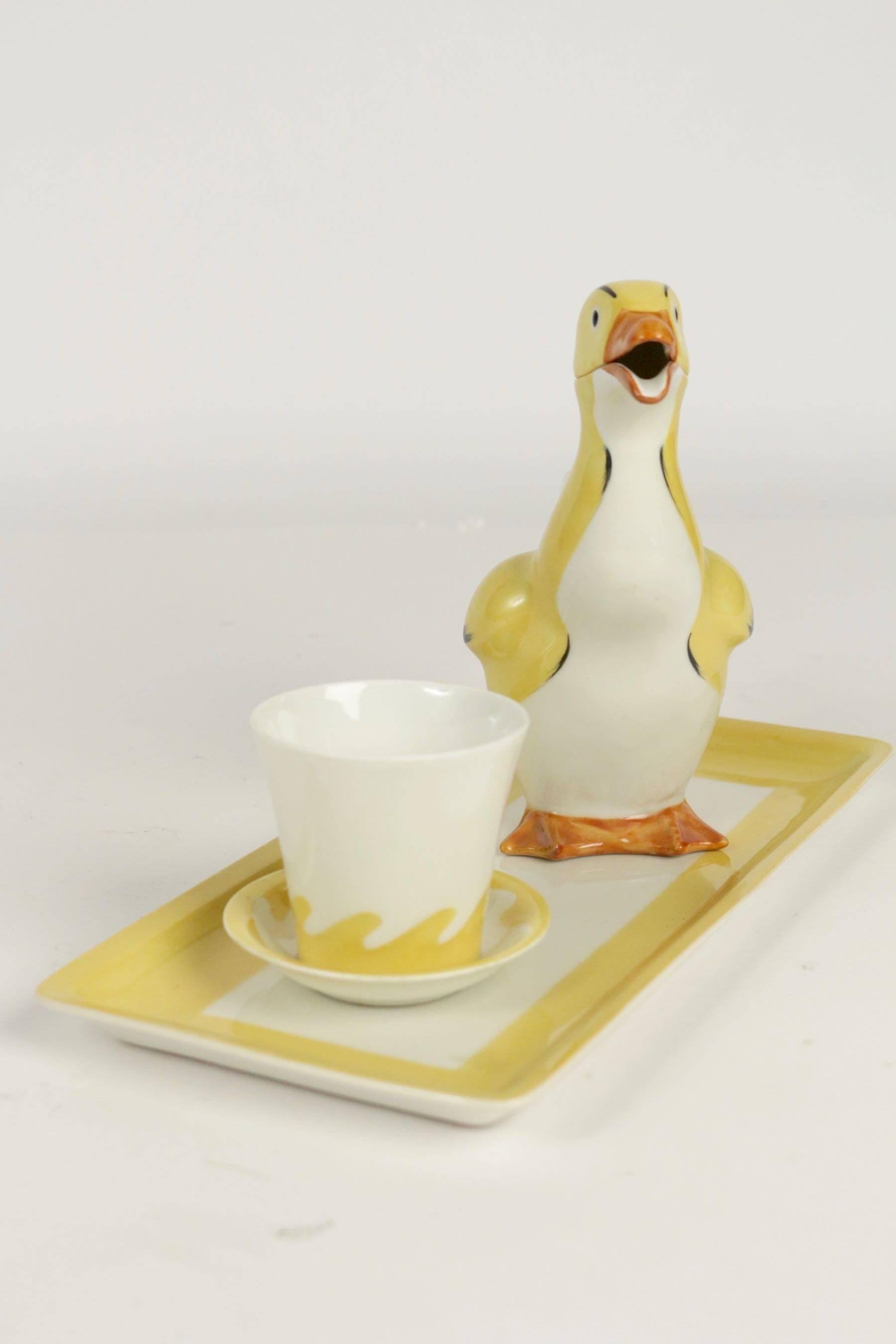 Early 20th Century Duck Service by Sandoz from the Beginning of the 20th Century