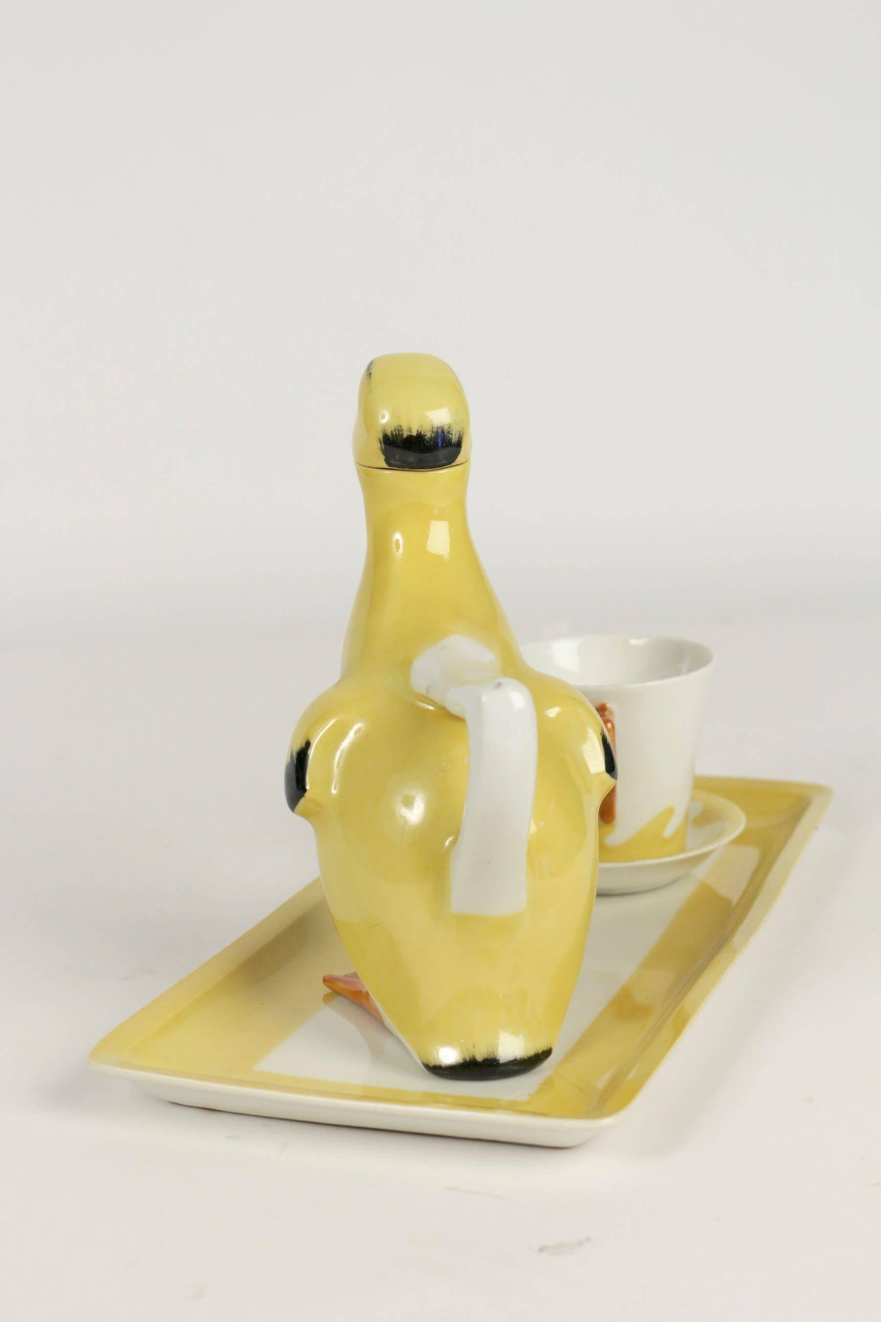 Duck Service by Sandoz from the Beginning of the 20th Century In Excellent Condition In Saint-Ouen, FR