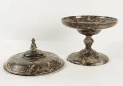 Covered Cup in Marble from the 19th Century