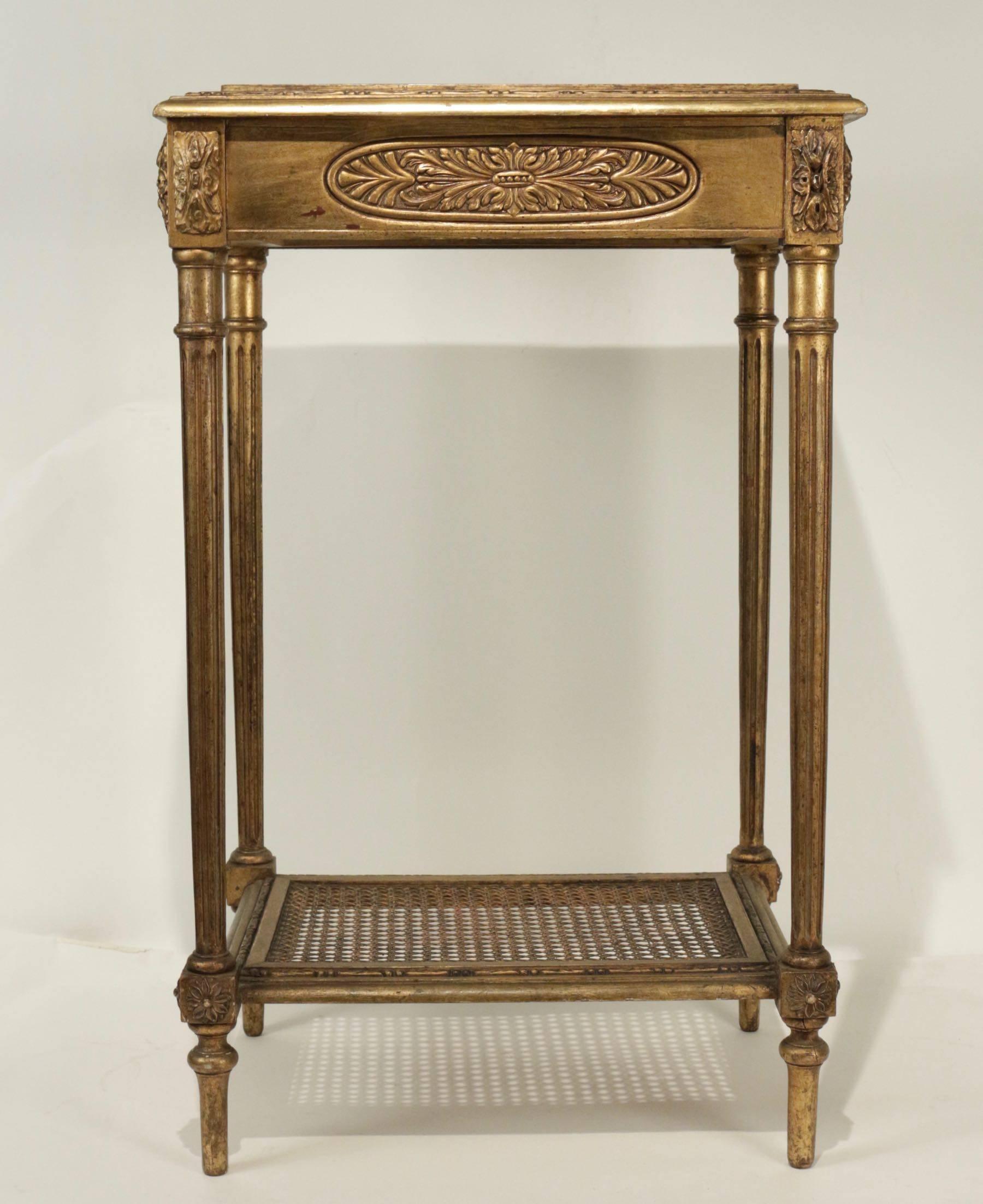 20th Century Elegant Console with a Centre Drawer in the Style of Louis XVI
