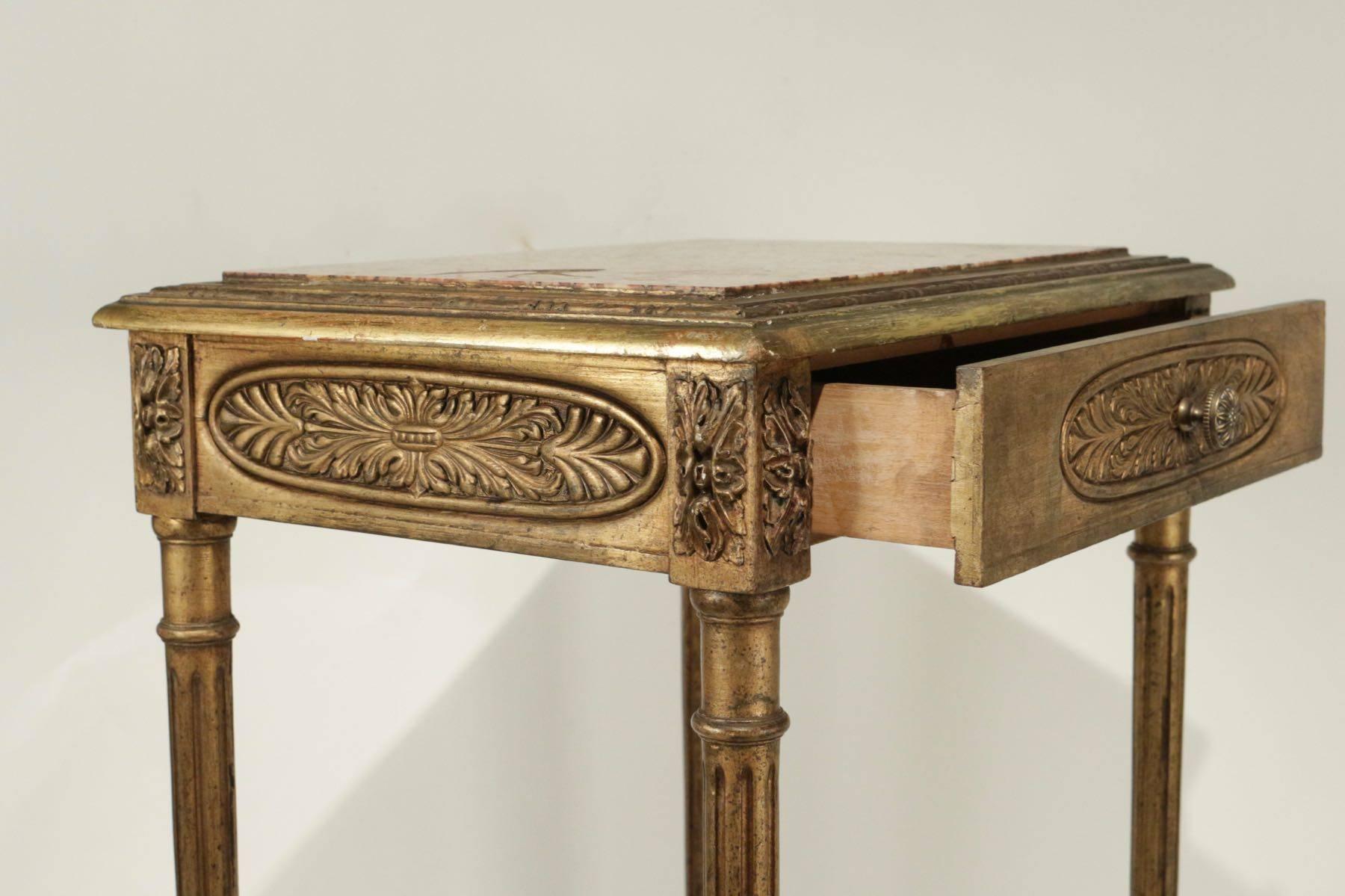 Elegant Console with a Centre Drawer in the Style of Louis XVI 1
