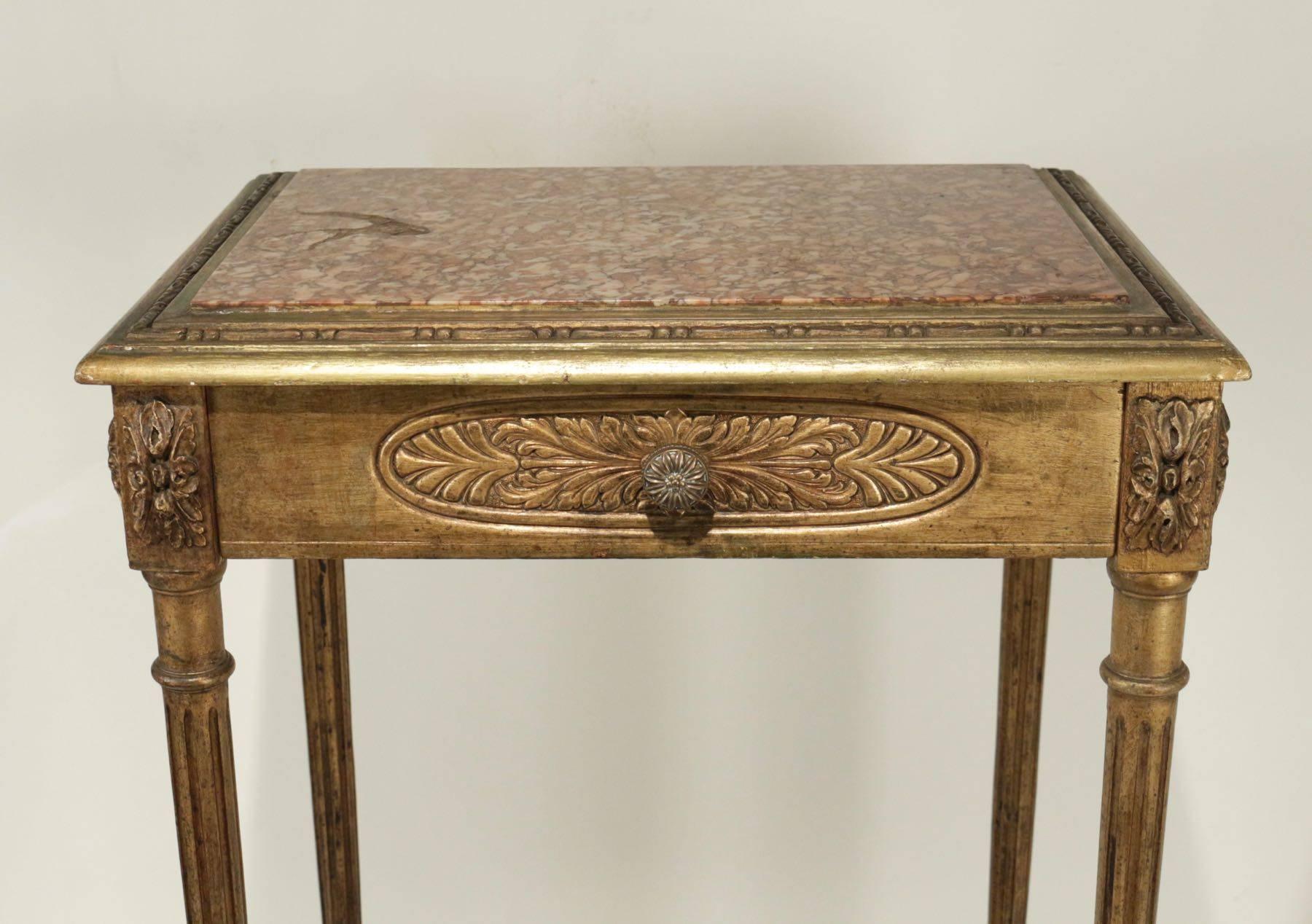 Elegant Console with a Centre Drawer in the Style of Louis XVI 3