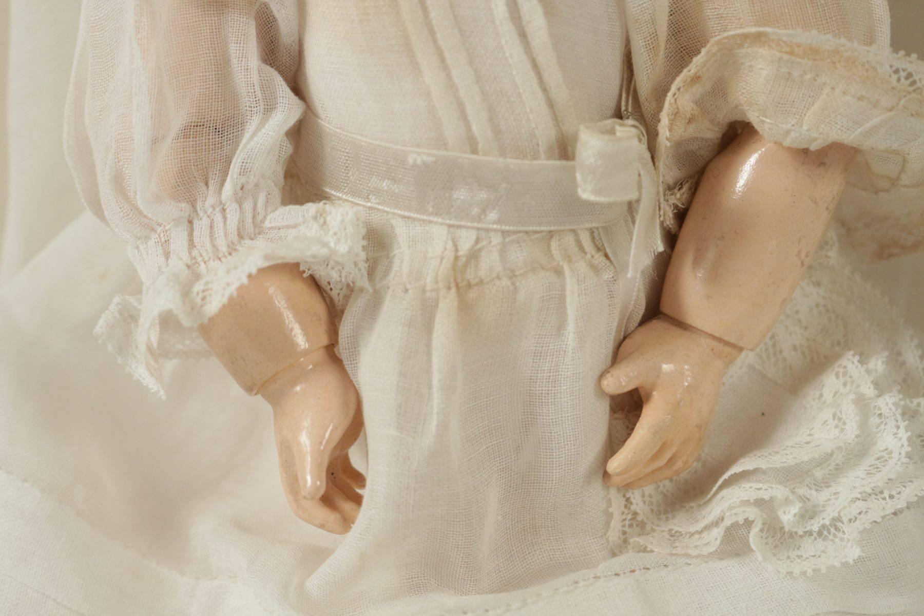 Romantic Doll from the Beginning of the 20th Century Dressed for Sunday