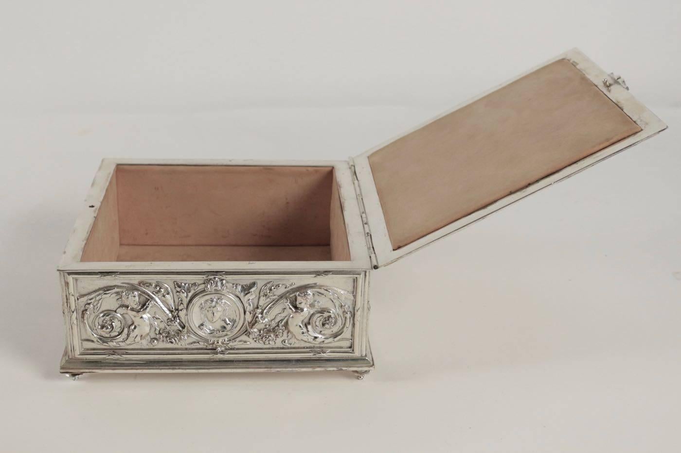 Jewelry Box, Silver Bronze, 19th Century, Napoleon III 2