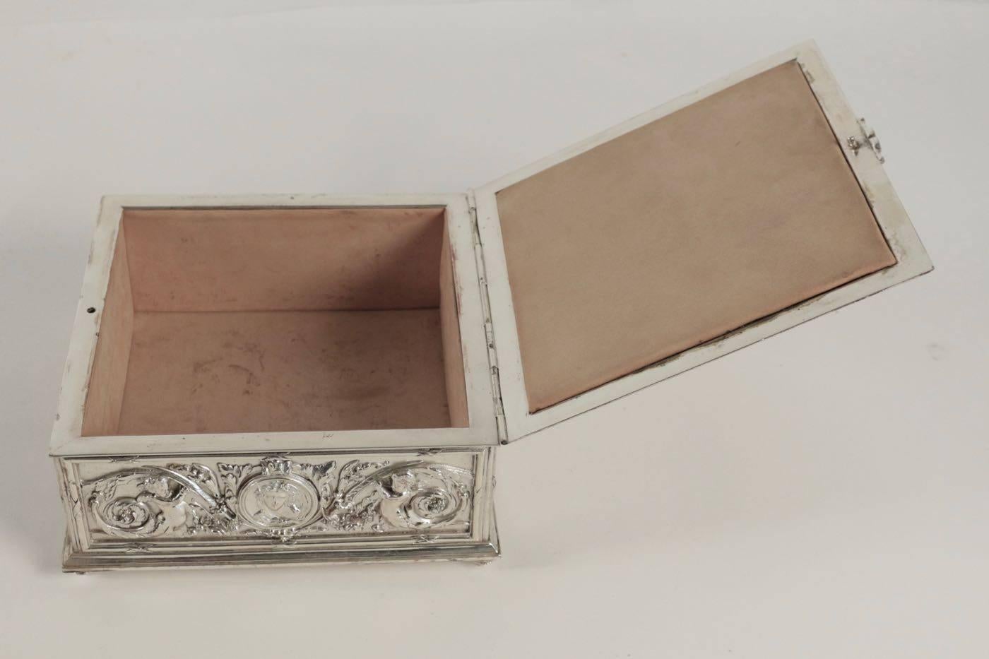 Jewelry Box, Silver Bronze, 19th Century, Napoleon III 3