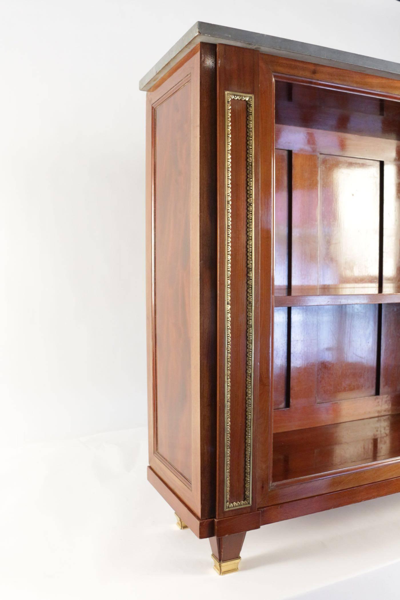 Louis XVI Bookcase with Secret Compartment, 19th Century