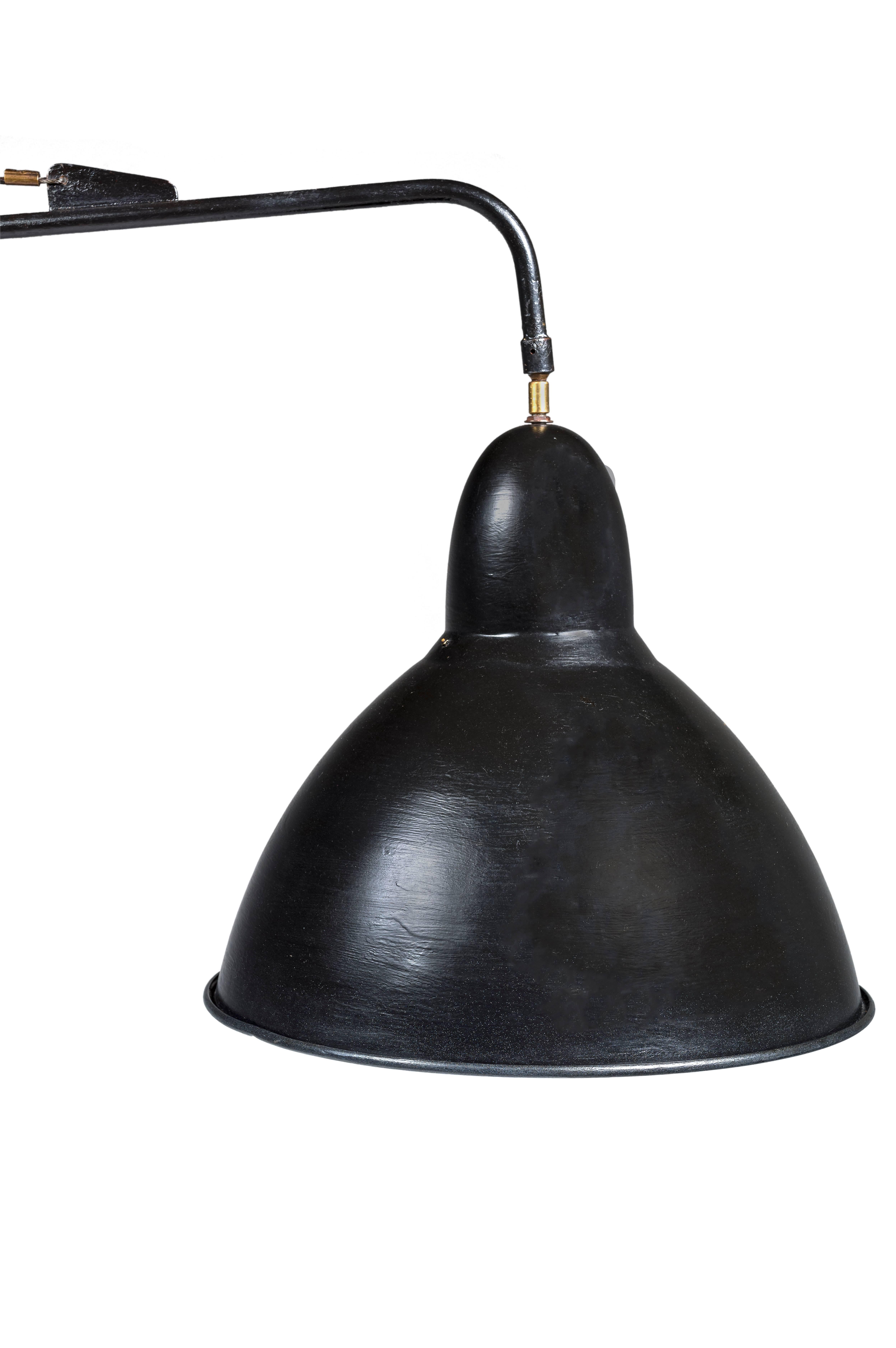 French Architect's Lamp, Model 1900 on Stand, Telescopic, Turning at 340 °