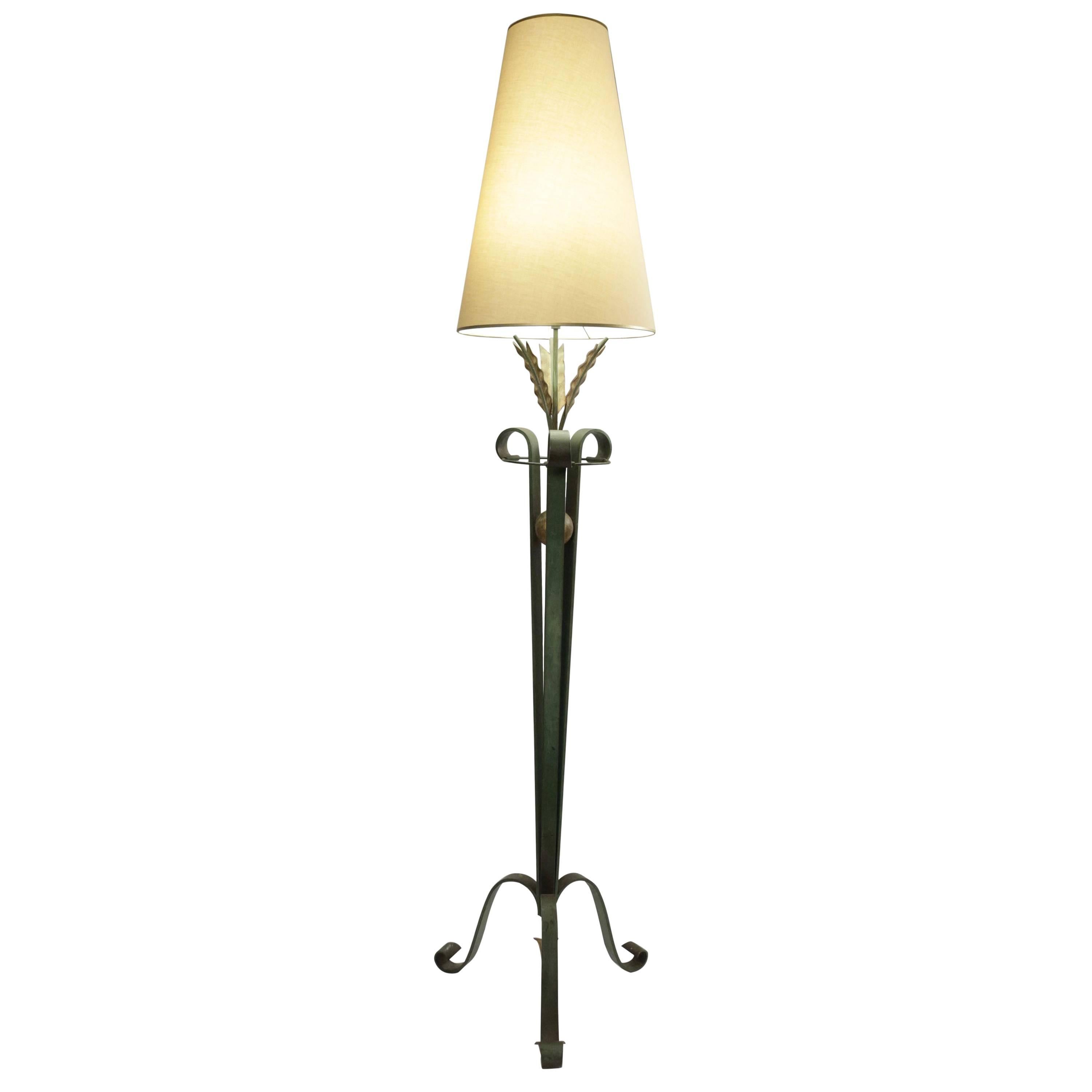 Wrought Iron Lamp, 1940s 