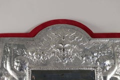 Mirror in Silver Plate, 19th Century, Period Napoleon III