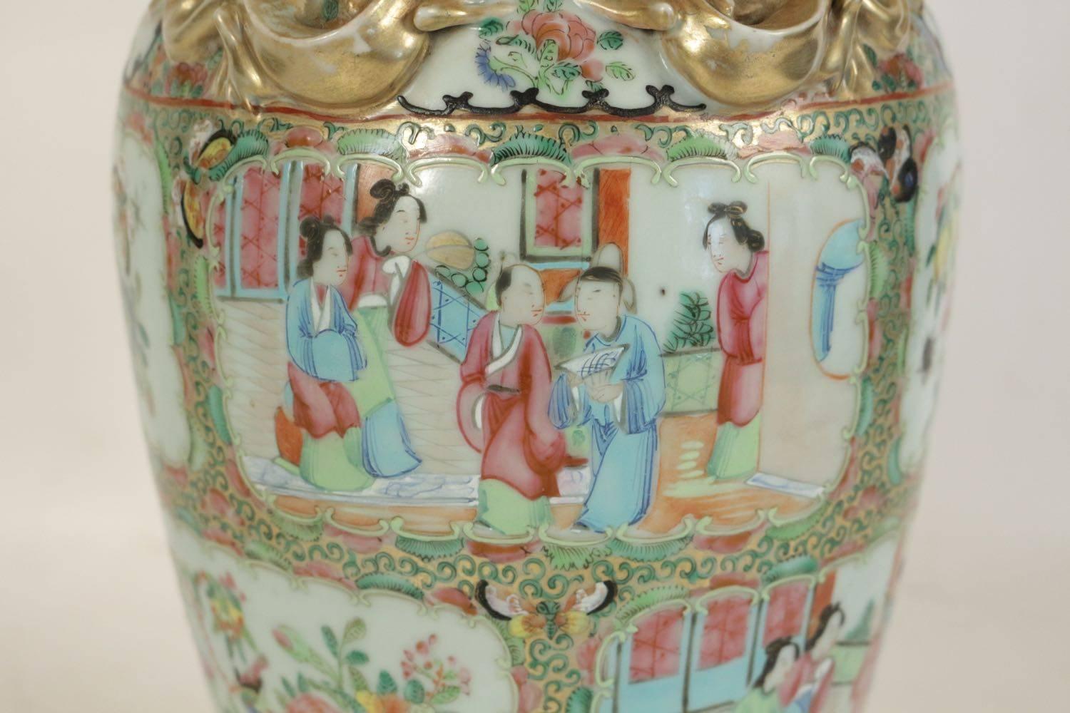 Late 19th Century Chinese Porcelain Lampe from the 19th Century