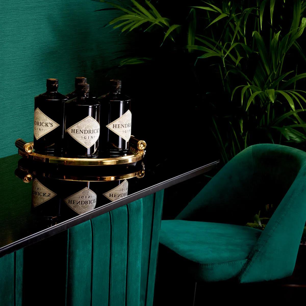 Pair of trays, polished brass, beveled mirror.

This tray provides an elegant surface for your glasses, pillar candles, or succulents.
This refined presentation tray features a mirrored glass interior for a reflective ambiance and a polished brass