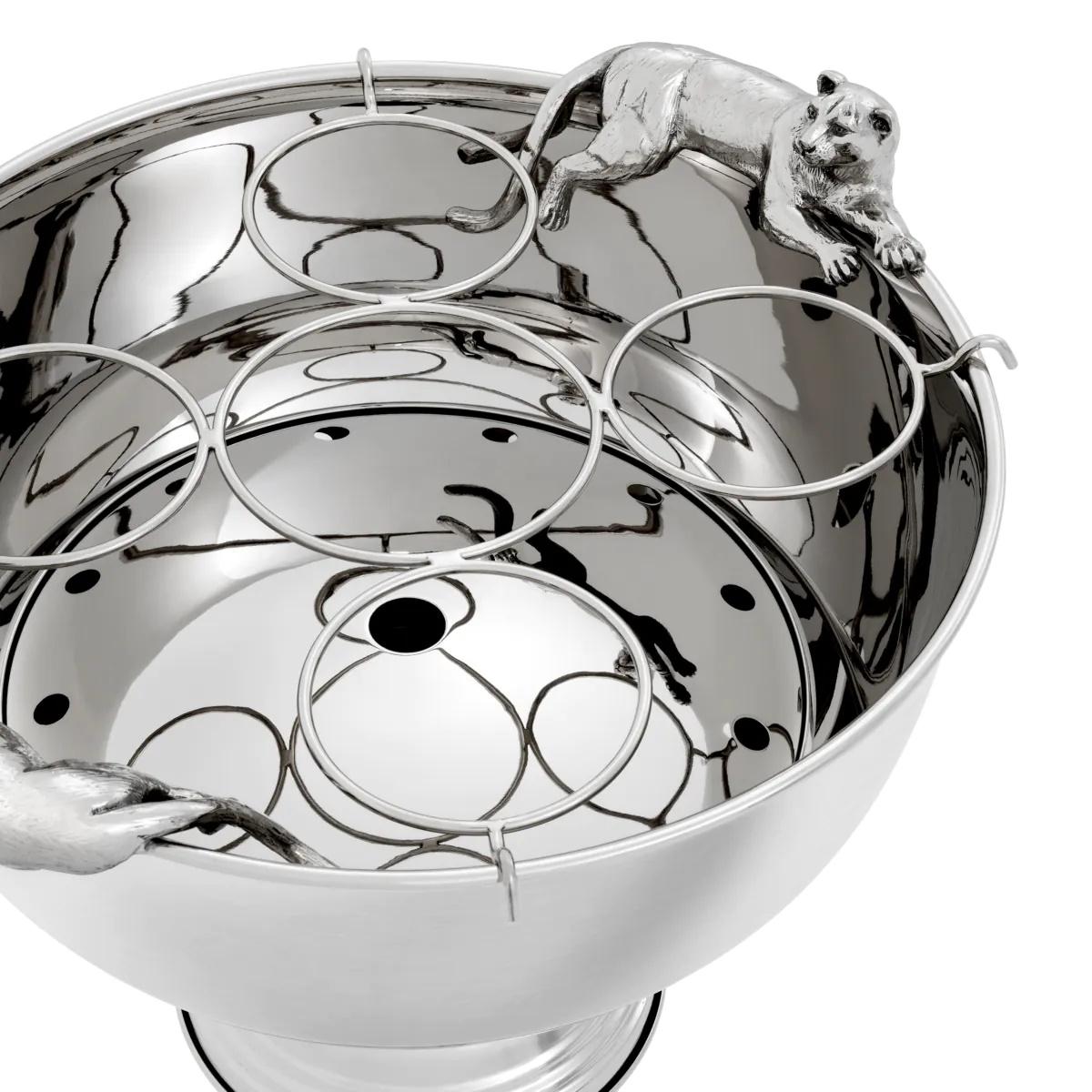 Ein Paar versilberte Champagner-Eimer mit schickem Design. im Angebot 1
