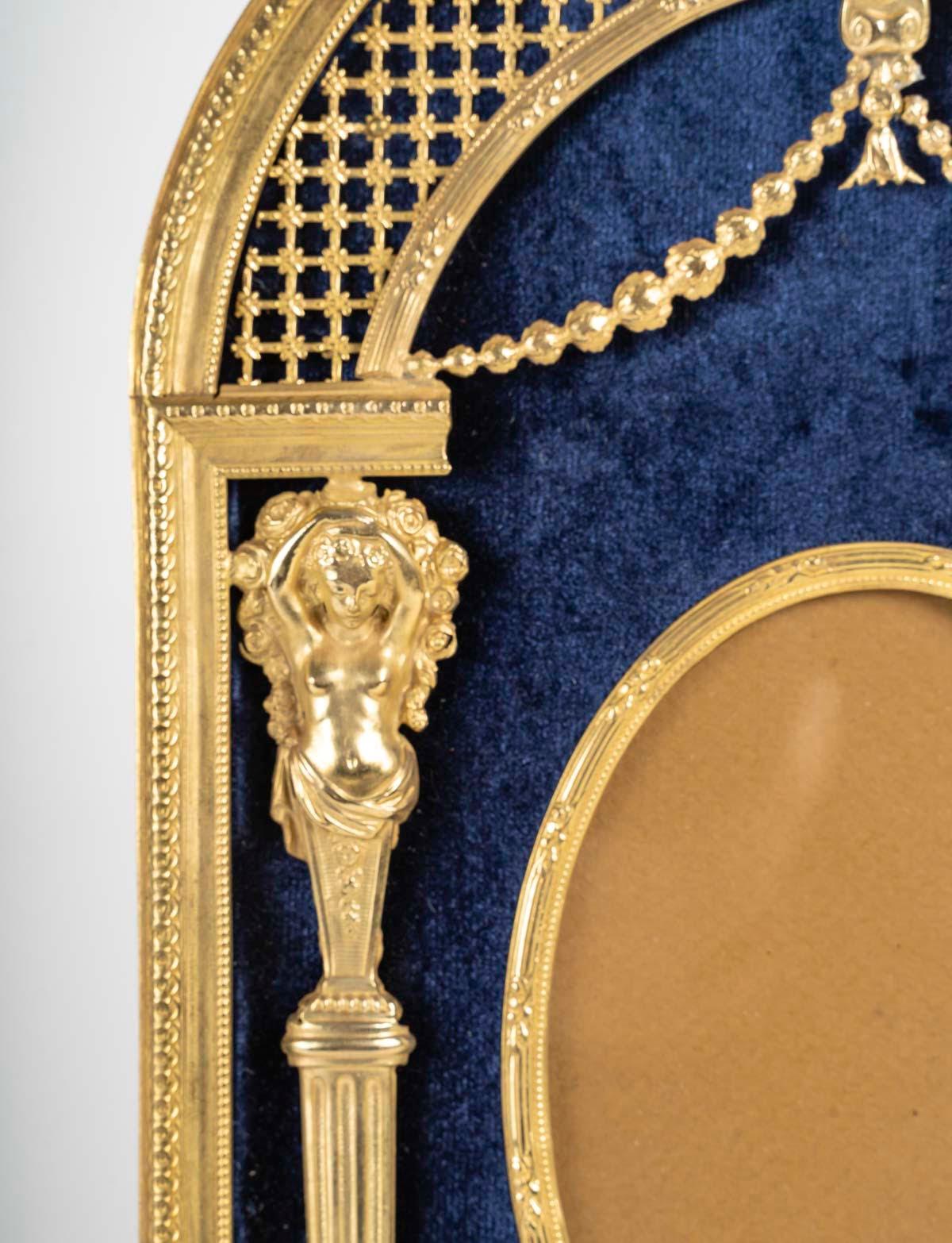 French Photo Frame, Napoleon III Period, 19th Century. For Sale