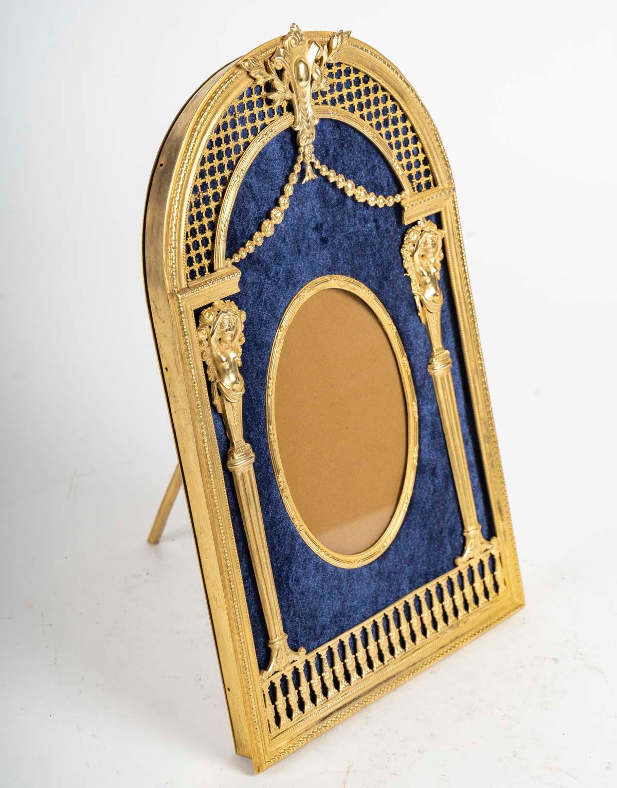 Photo Frame, Napoleon III Period, 19th Century. In Good Condition For Sale In Saint-Ouen, FR