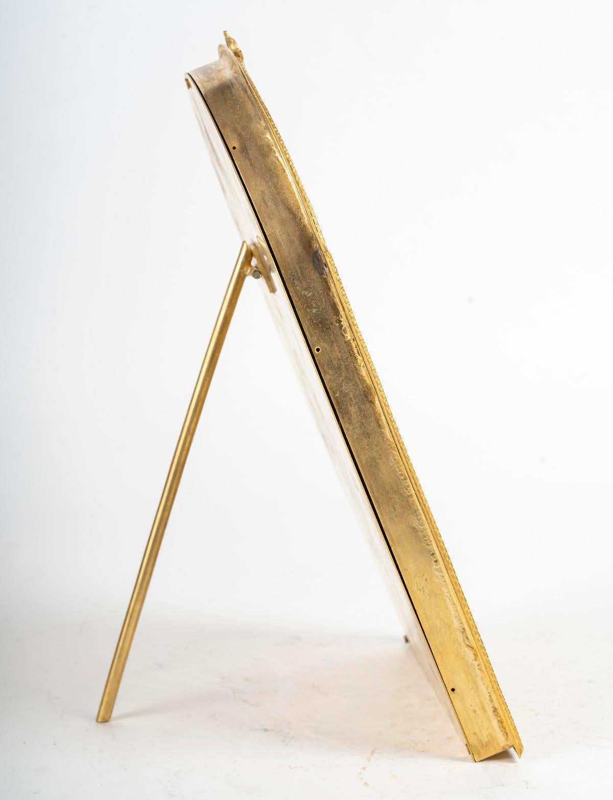 Bronze Photo Frame, Napoleon III Period, 19th Century. For Sale