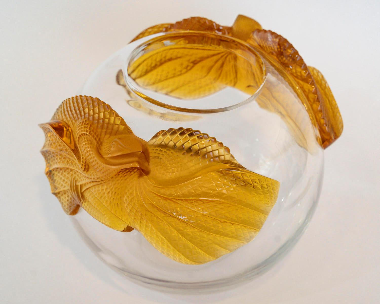 Moderne Vase en cristal de Lalique, 20e siècle. en vente