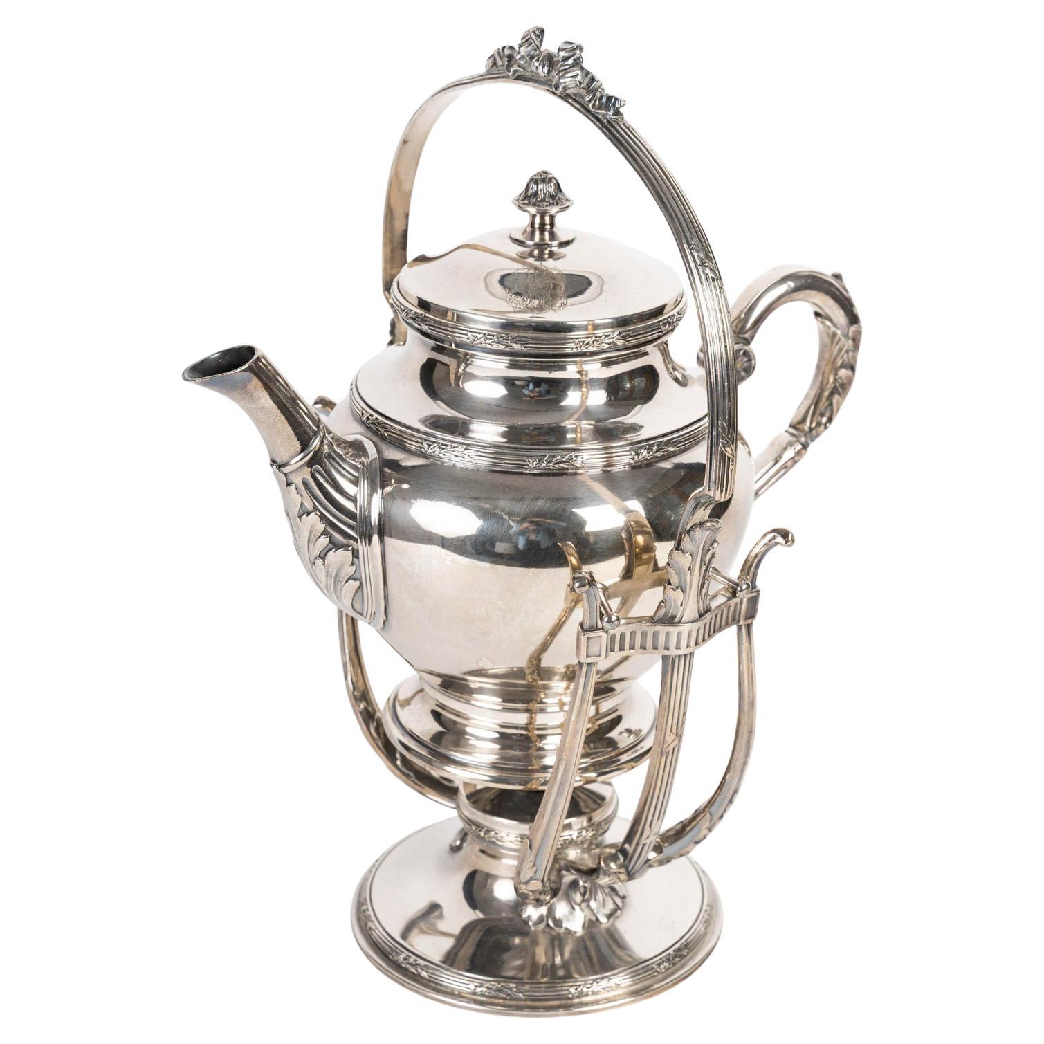 Samovar in argento Christofle, stile Napoleone III, 20° secolo.