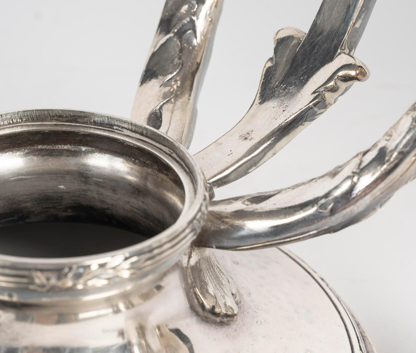 Francese Samovar in argento Christofle, stile Napoleone III, 20° secolo. in vendita