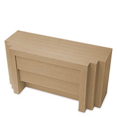 Comodò in rovere naturale stile moderno, taglia S