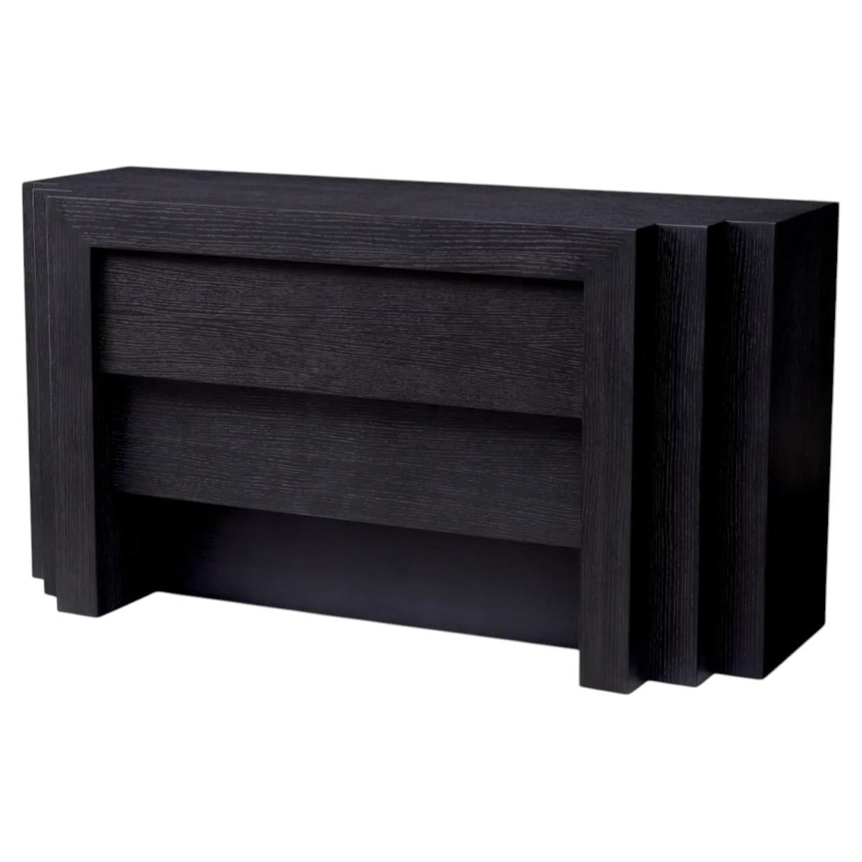 Modern Style Size S Charcoal Grey Oak Dresser