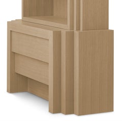 Aufbewahrungsschrank in modernem Stil aus naturbelassener Eiche, Größe S