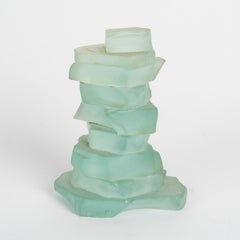 Polished Glass Sculpture By Marco de Gueltz, Signed, 20th Century.