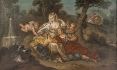 Oil On Canvas, Early 19th Century Painting, Mythological Scene, French School.