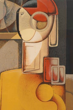 Original Lithograph, Framed Under Glass, 35/50, José Herrera, Signed, 1970–1980.