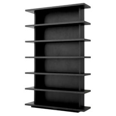 Meuble en placage de chêne gris anthracite, style contemporain