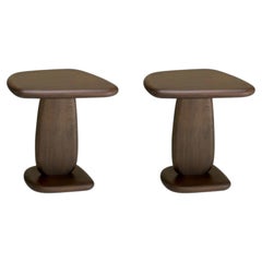 Pair of Contemporary Coffee- Wood Side Table