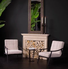 Side Table, Free Form, Aluminium Bronze Finish, Contemporary Style