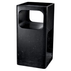 Square Side Table in Honed Black Marble