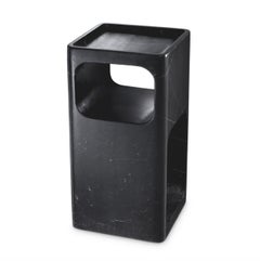 Square Side Table in Honed Black Marble