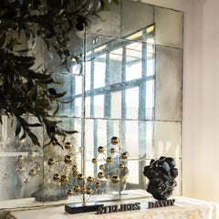 Mosaik aus oxidiertem Spiegelglas