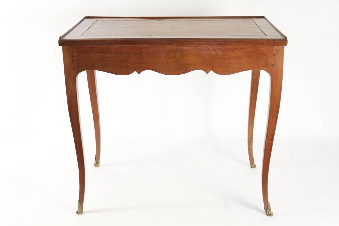 Leather Writing Desk and Games Table, 19th Century