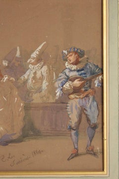 Watercolor, Painted by Eugene Lami