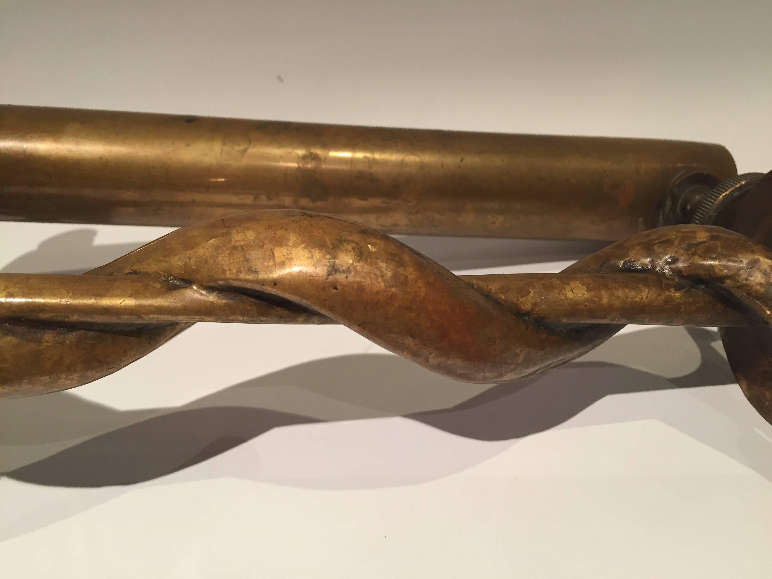 Early 20th Century Bronze Snake French Pharmacy Door Handles at 1stDibs