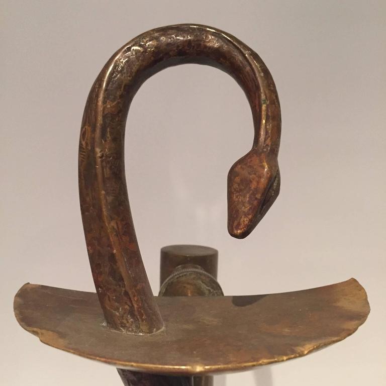 Early 20th Century Bronze Snake French Pharmacy Door Handles at 1stDibs