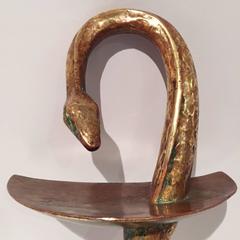 Early 20th Century Bronze Snake French Pharmacy Door Handles