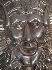 Decorative Sun King Mask Purchased from the Studio of Gilbert Poillerat