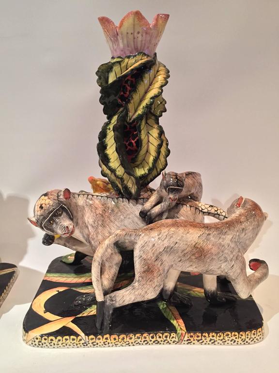 Handmade and One of a Kind Pair of Candlesticks by Ardmore from South