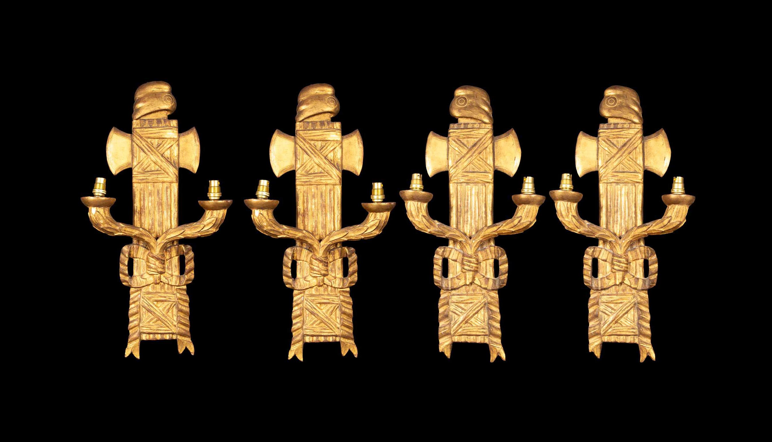 Revolutionary Illumination: Symbolism and Craftsmanship in 19th C. Wall Sconces For Sale 6