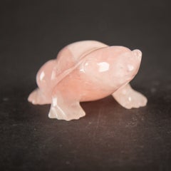 The Prince in Waiting: Carved Rose Quartz Frog