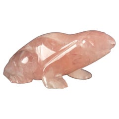 The Prince in Waiting: Carved Rose Quartz Frog