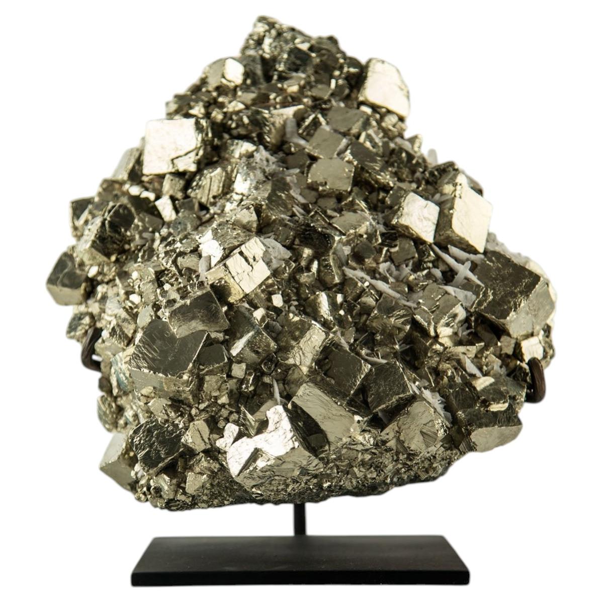 Spécimen de pyrite extra-large monté sur socle en vente