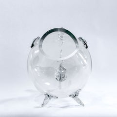 The Catch of the Day: Large Hand-Blown Glass Fish-Form Centerpiece Bowl, 14.5" H