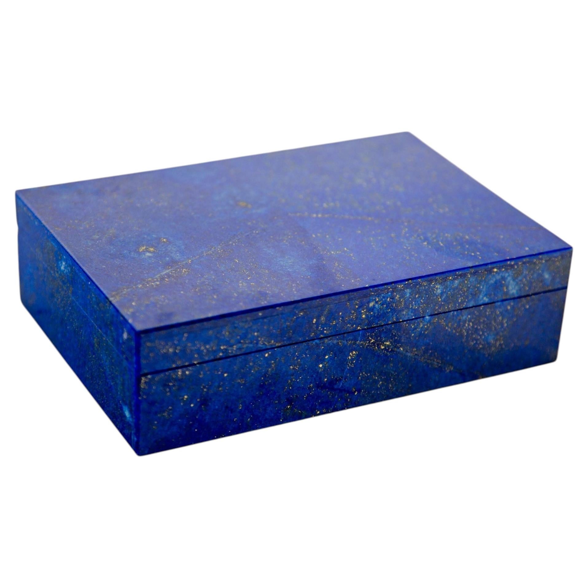 Lapis Lazuli Hinged Box, 6"