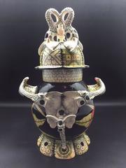 Elephant Tureen Ceramic Sculptures by Ardmore from South Africa, a Pair